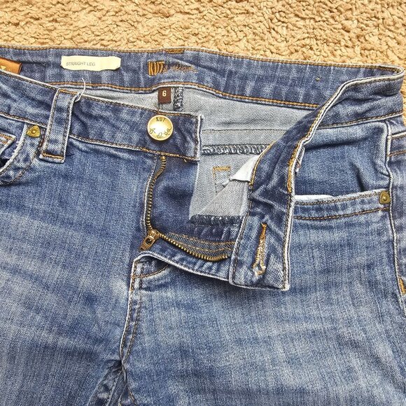 KUT from the Kloth Jeans Womens 6 Straight Leg Blue Low Rise Denim Stretch - Picture 8 of 8